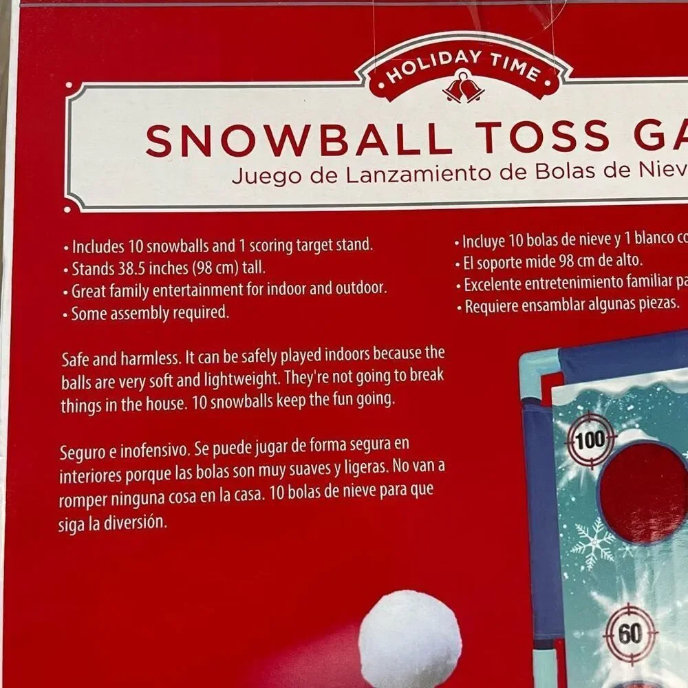Snowball Toss Game Holiday Time New In Box